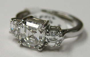 Style# So502 Asscher Cut w/ Asscher Cuts
